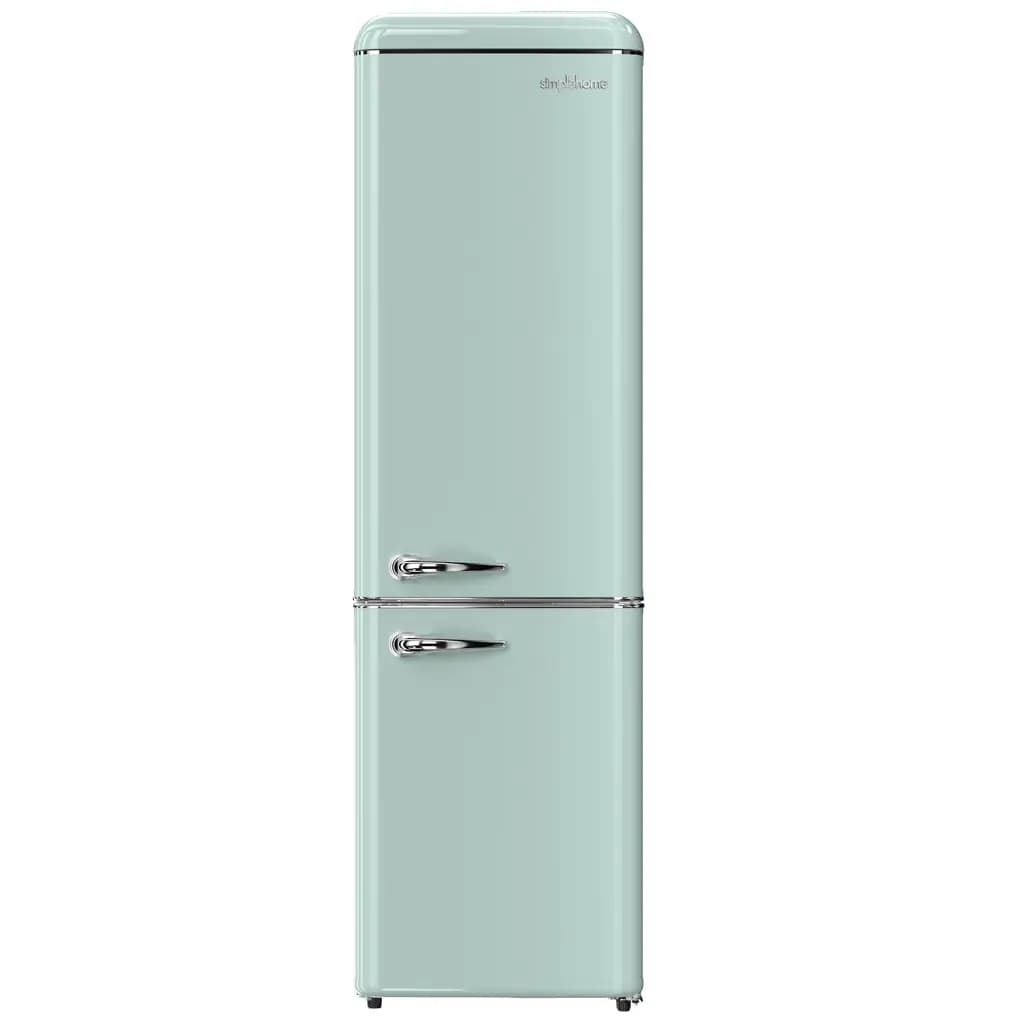 Ảnh Tủ Lạnh Simplehome 280 Lít BCD-258VX Phong Cách Retro Màu Xanh Ngăn Đá Dưới
