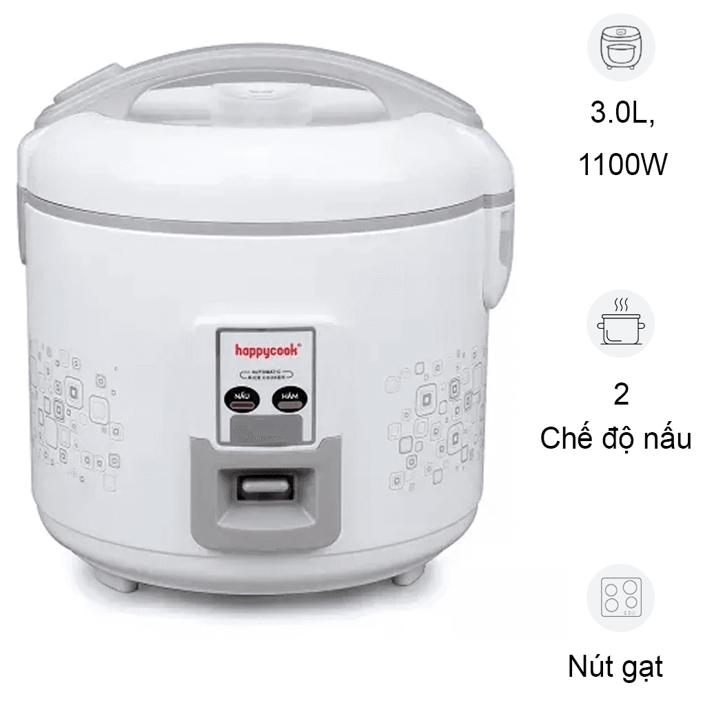 Nồi Cơm Điện Happy Cook HCJ-300W