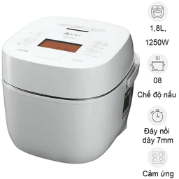 Nồi Cơm Cao Tần Áp Suất Chân Không Toshiba RC-18VXWVN(W) 1.8 Lít - Xuất Xứ Nhật Bản