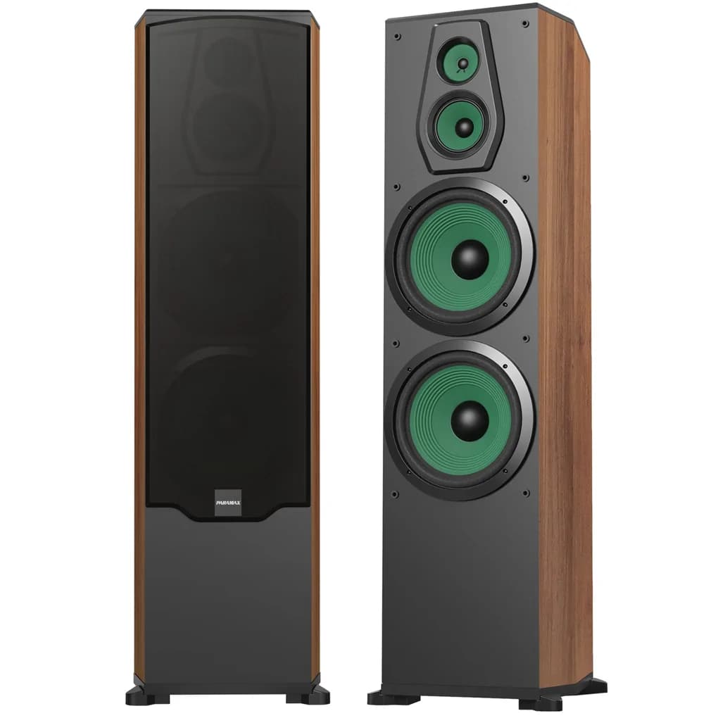 Ảnh Loa Đứng Paramax Karaoke Và Nghe Nhạc Bass Đôi 10-inch F-2500 (Walnut)