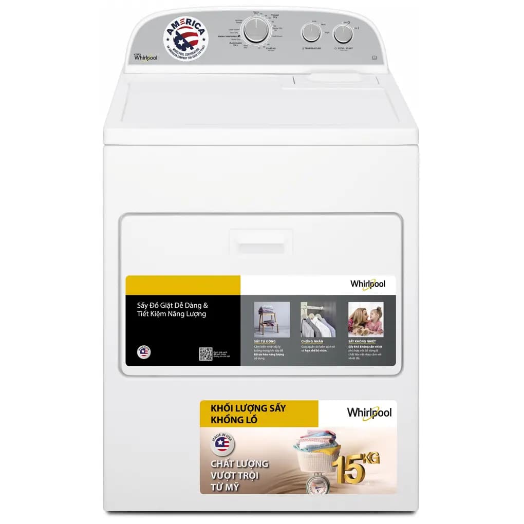 Ảnh Máy Sấy Thông Hơi Whirlpool 15 Kg 3LWED4815FW0