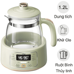 Bình Đun Và Hâm Nước Pha Sữa Bear TNQ-D12W7 - Hàng Quốc Tế - Bản Tiếng Anh