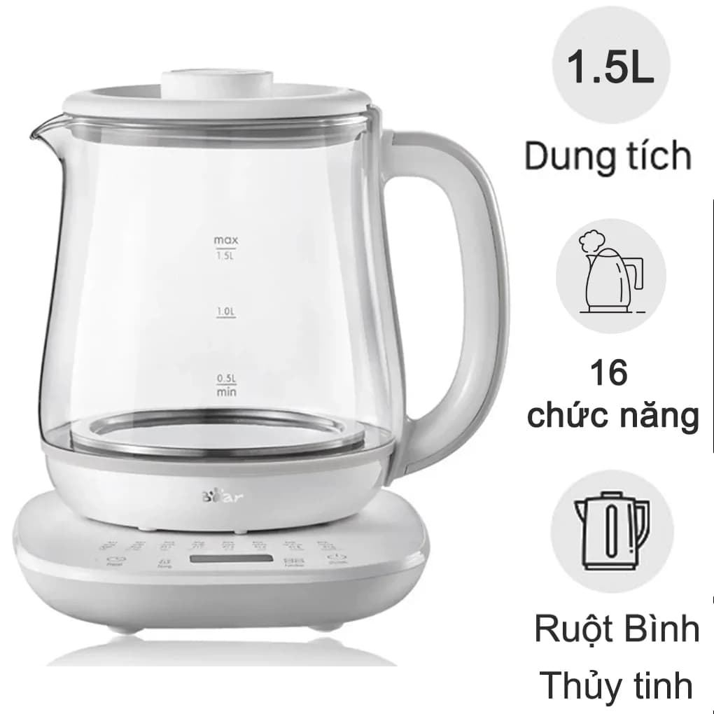 Ảnh Bình Đun Đa Năng Bear YSH-D15V7 1.5 Lít