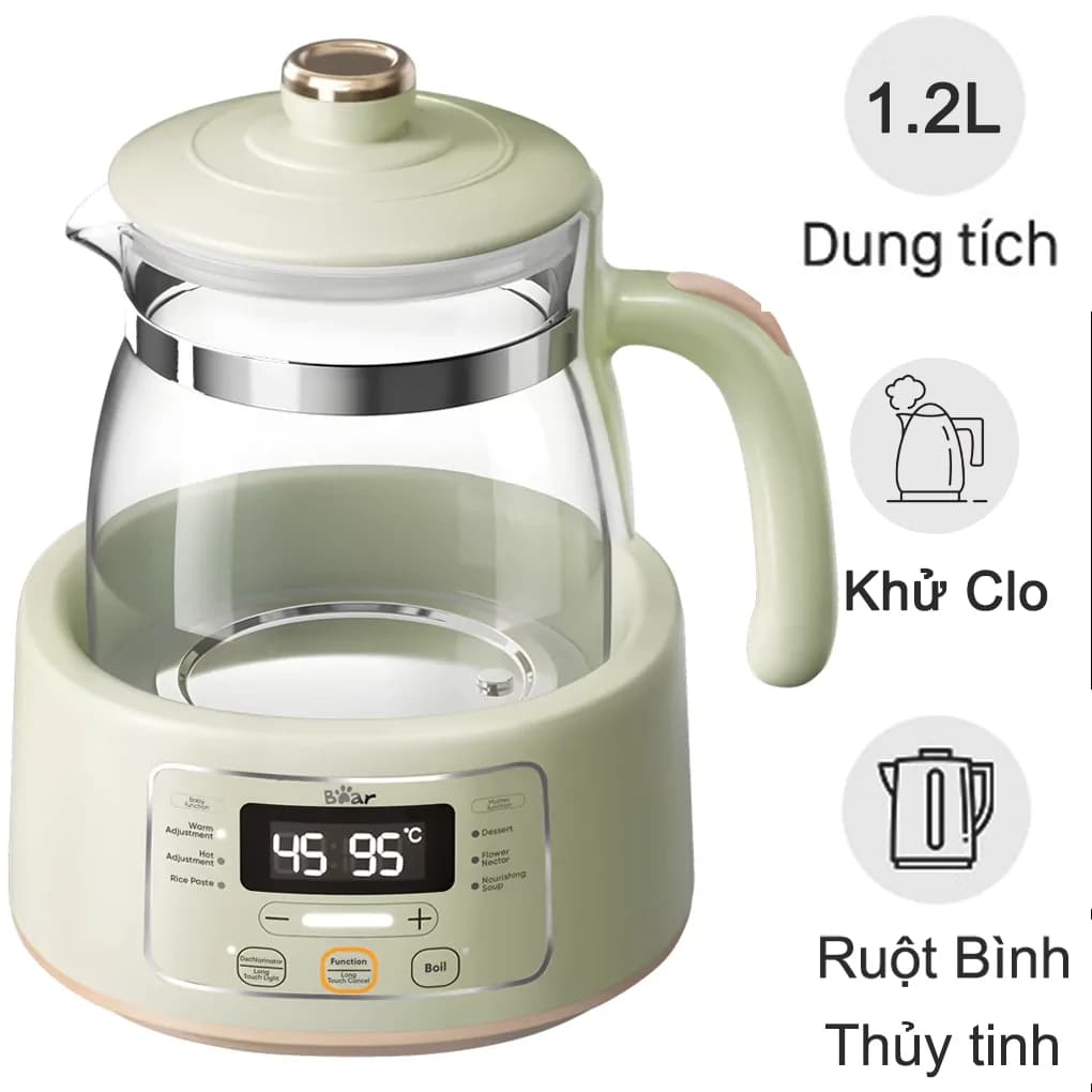 Ảnh Bình Đun Và Hâm Nước Pha Sữa Bear TNQ-D12W7 - Hàng Quốc Tế - Bản Tiếng Anh