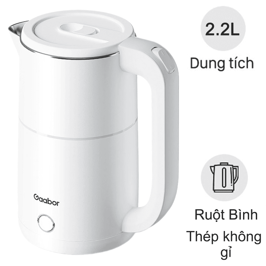Ấm Điện Đun Nước Gaabor EK20M-WH02A