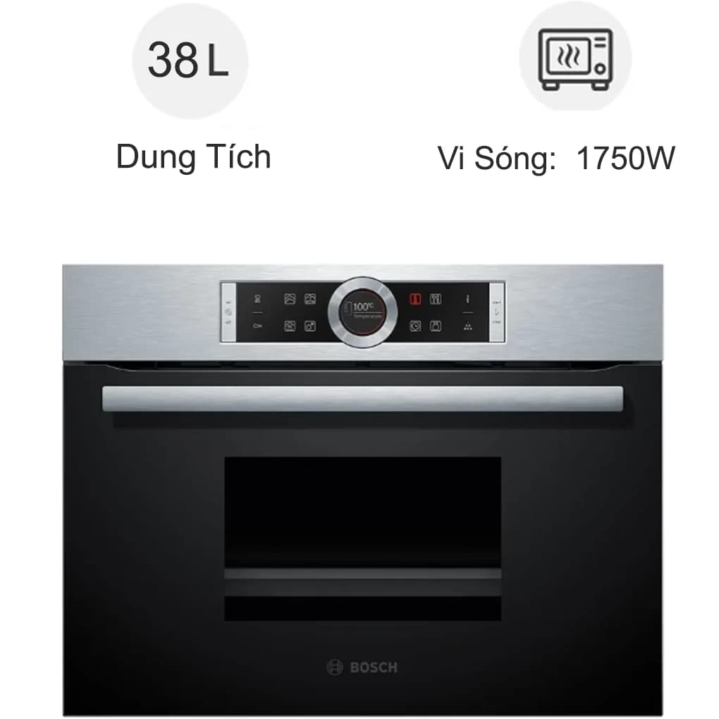 Ảnh Lò Hấp Âm Tủ Bosch HMH.CDG634AS0 Series 8