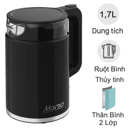 Ấm Siêu Tốc Thủy Tinh Sunhouse Mama SHD1330 1.7 Lít