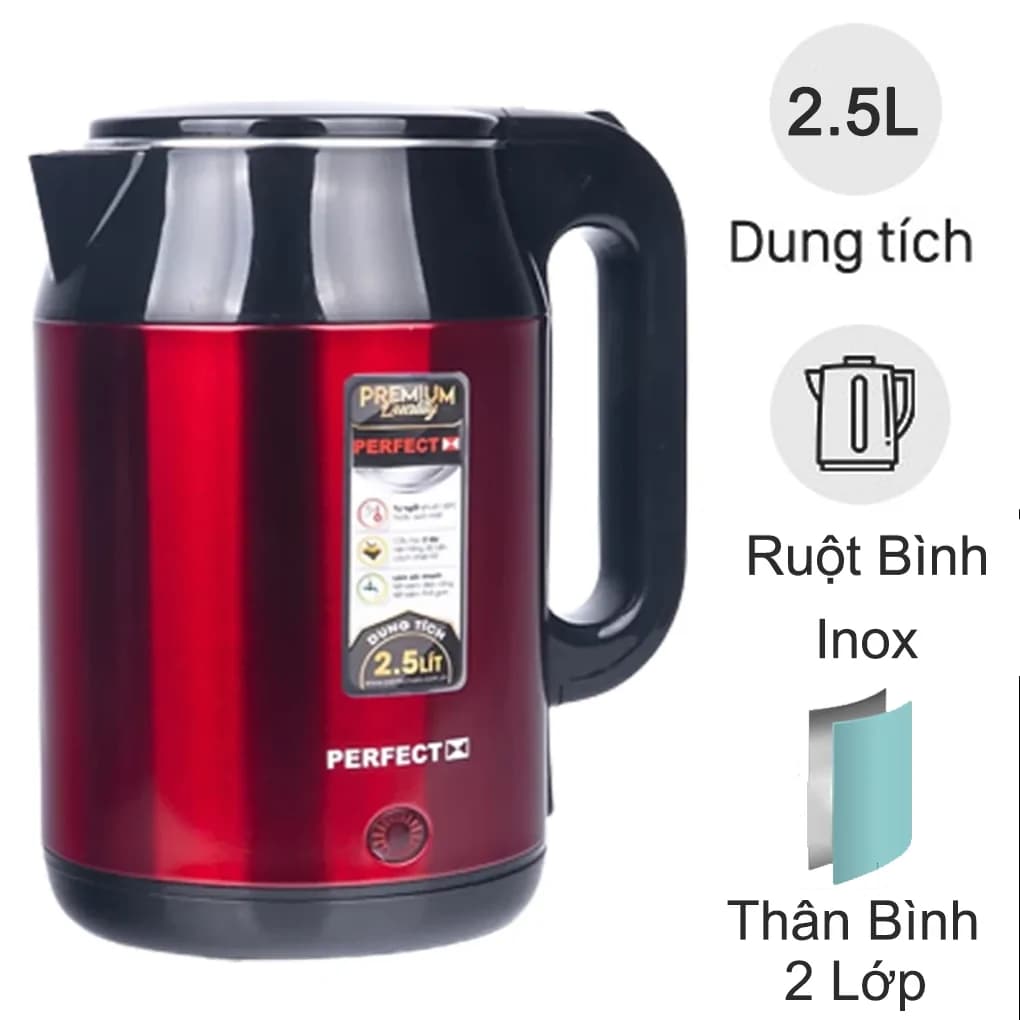 Ảnh Ấm Đun Nước Siêu Tốc Perfect PF-B52 2.5 Lít