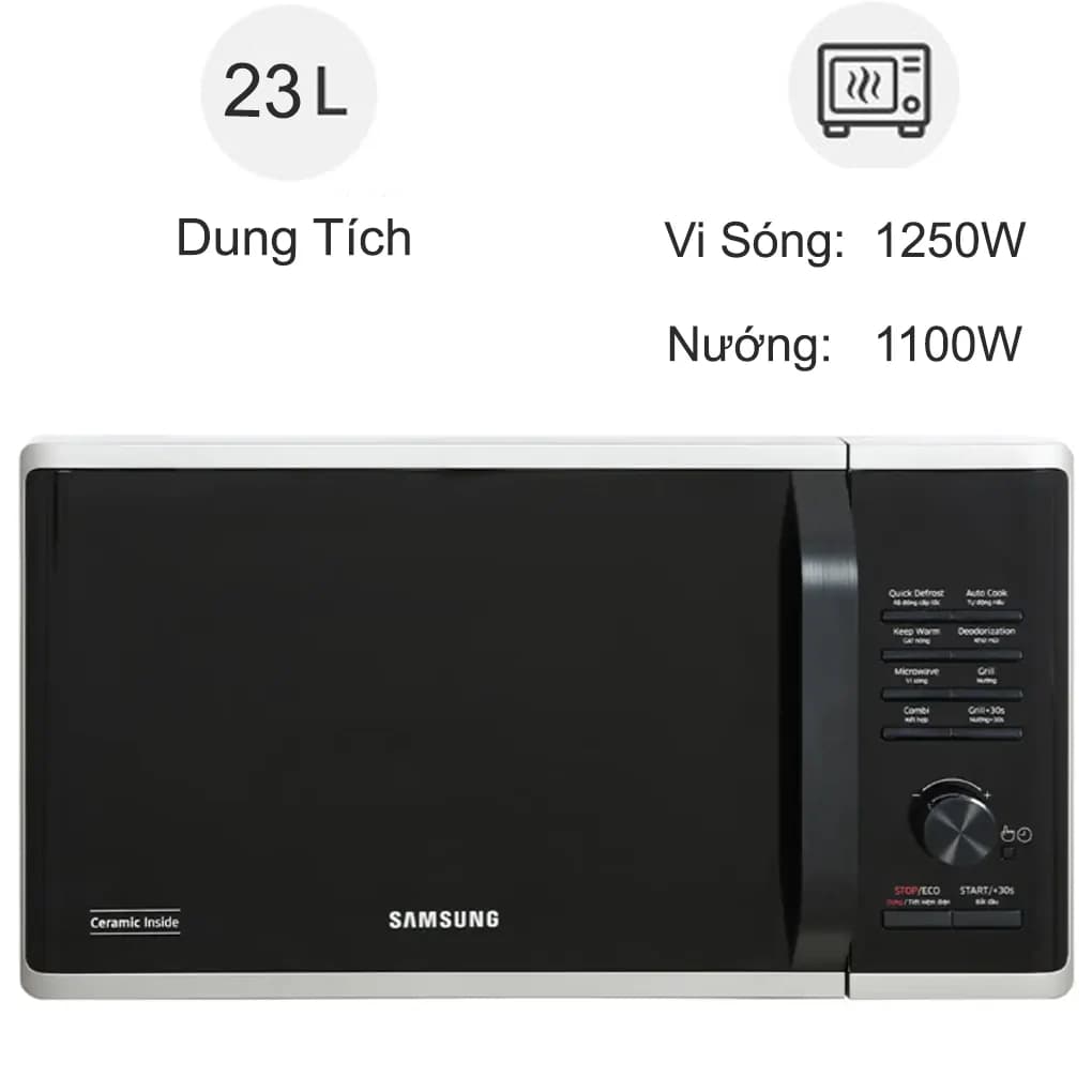 Ảnh Lò vi sóng Samsung MG23K3515AS/SV 23 lít