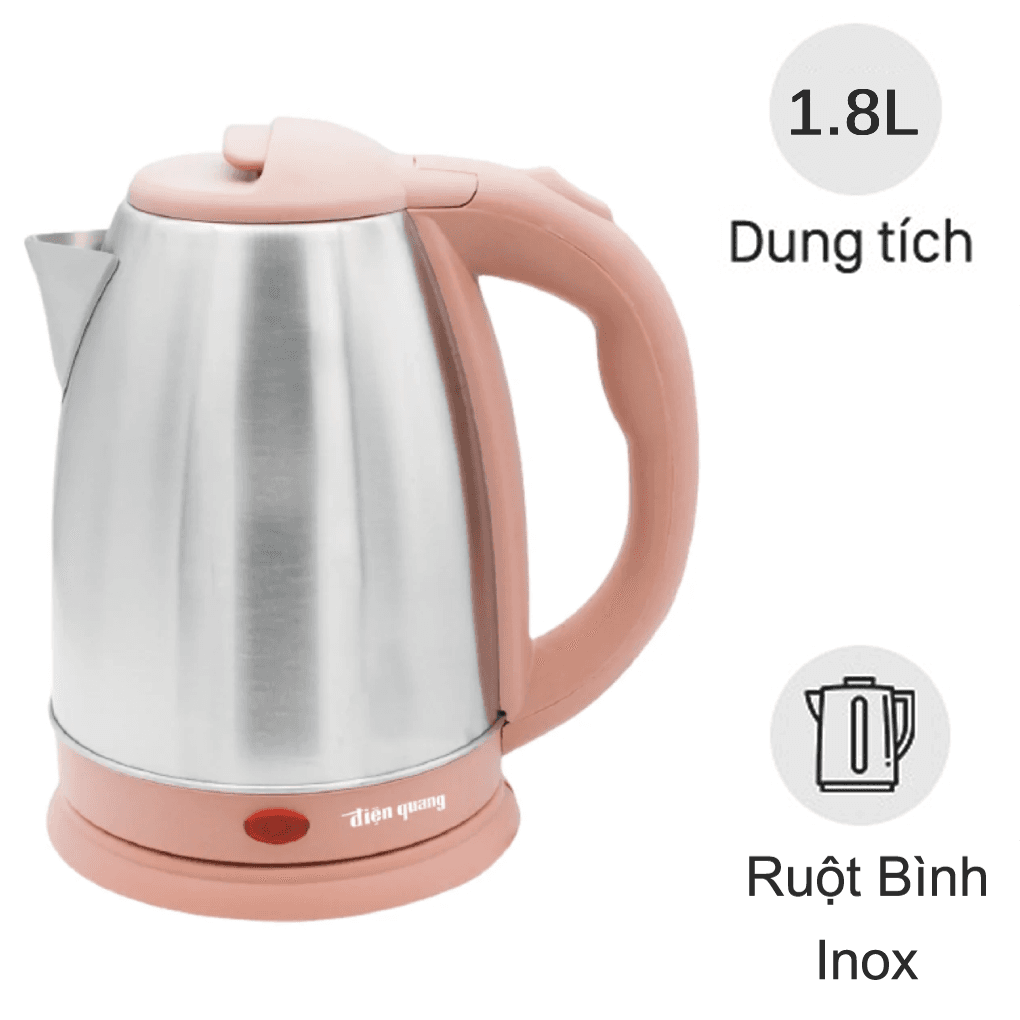 Ấm Đun Nước Siêu Tốc Điện Quang ĐQ EKT07 1518 BR