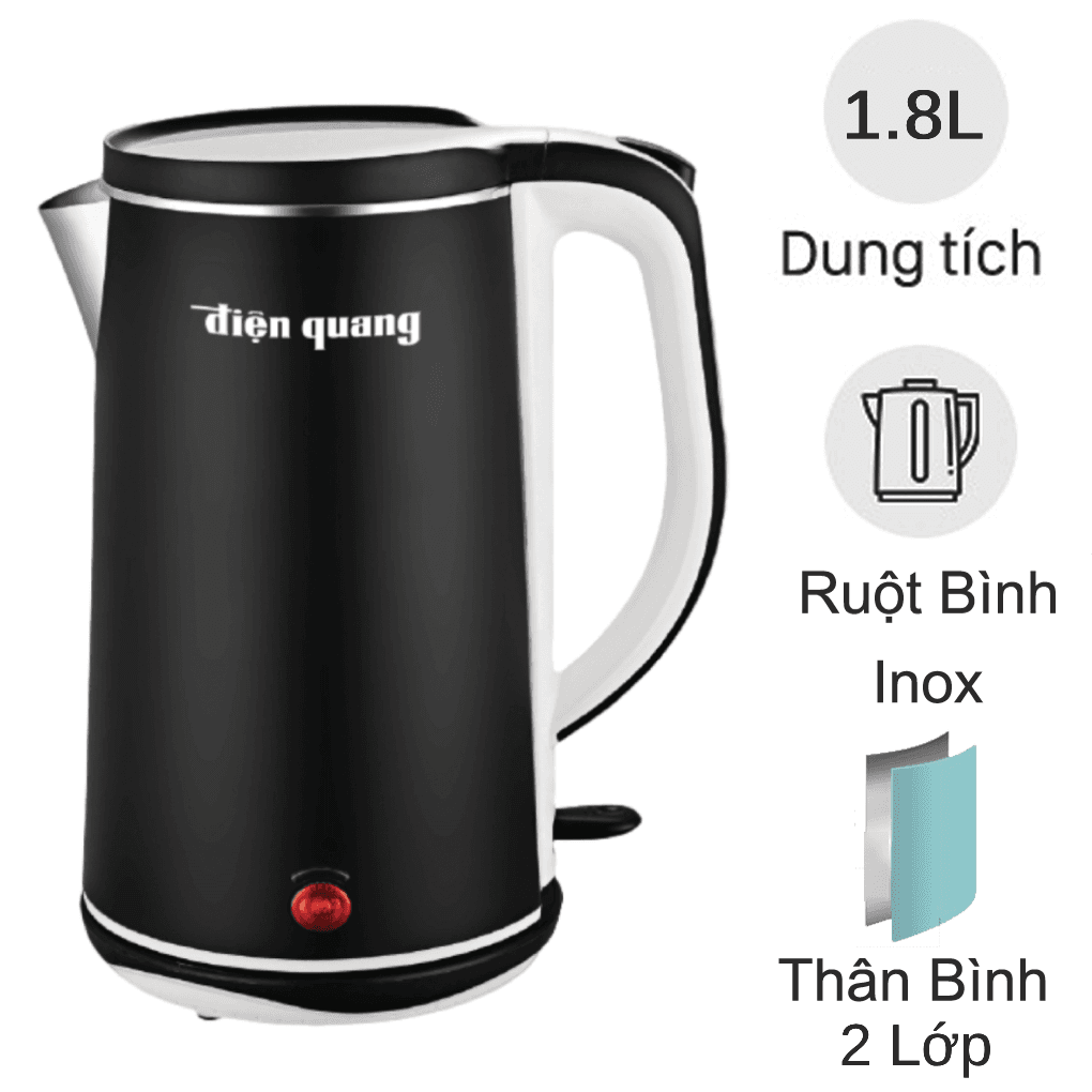 Ấm Đun Nước Siêu Tốc Điện Quang ĐQ EKT11 1818 BL