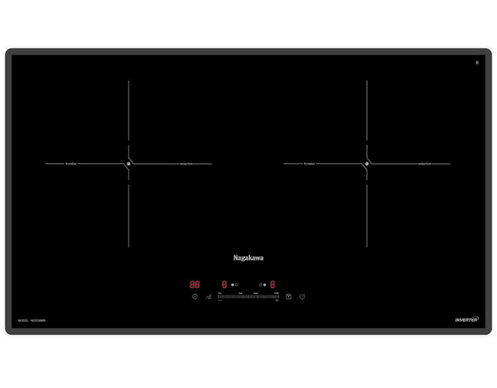 Bếp Đôi Điện Từ Nagakawa NK2C26MB - Malaysia