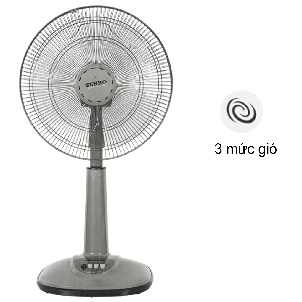 Quạt lỡ Senko L1638 - Xám Đồng