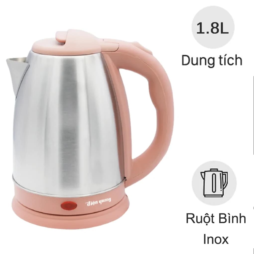 Ảnh Ấm Đun Nước Siêu Tốc Điện Quang ĐQ EKT07 1518 BR