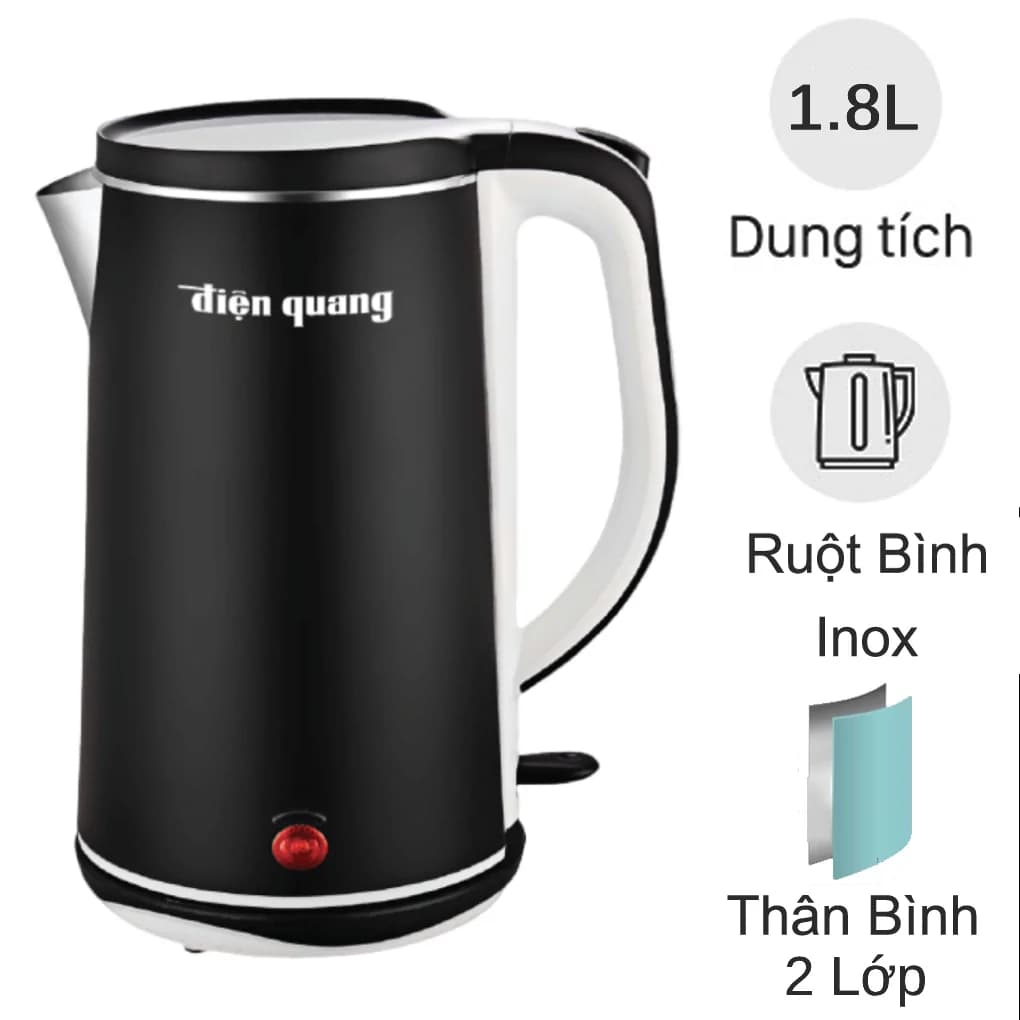 Ảnh Ấm Đun Nước Siêu Tốc Điện Quang ĐQ EKT11 1818 BL