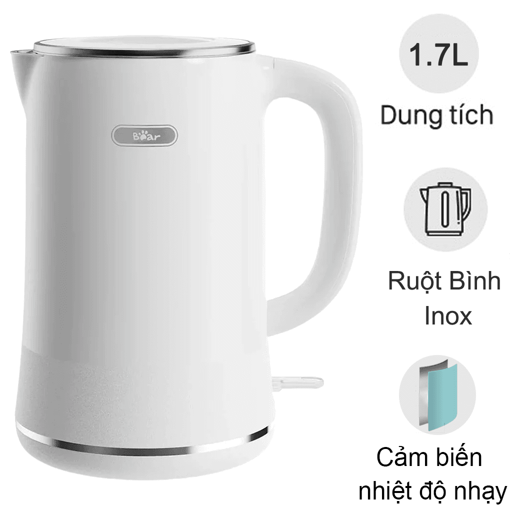 Bình Đun Nước Bear ZDH-D17K2 1.7 Lít