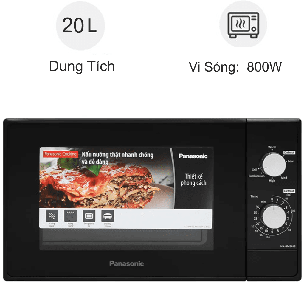 Lò vi sóng Panasonic NN-GM24JBYUE 20 lít