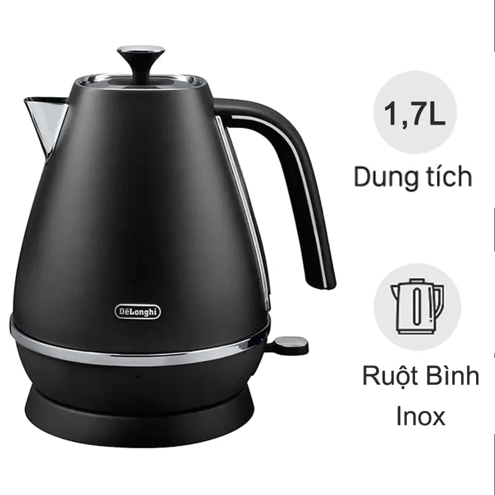 Ảnh Bình đun siêu tốc 1.7lít Delonghi KBI2001.BK