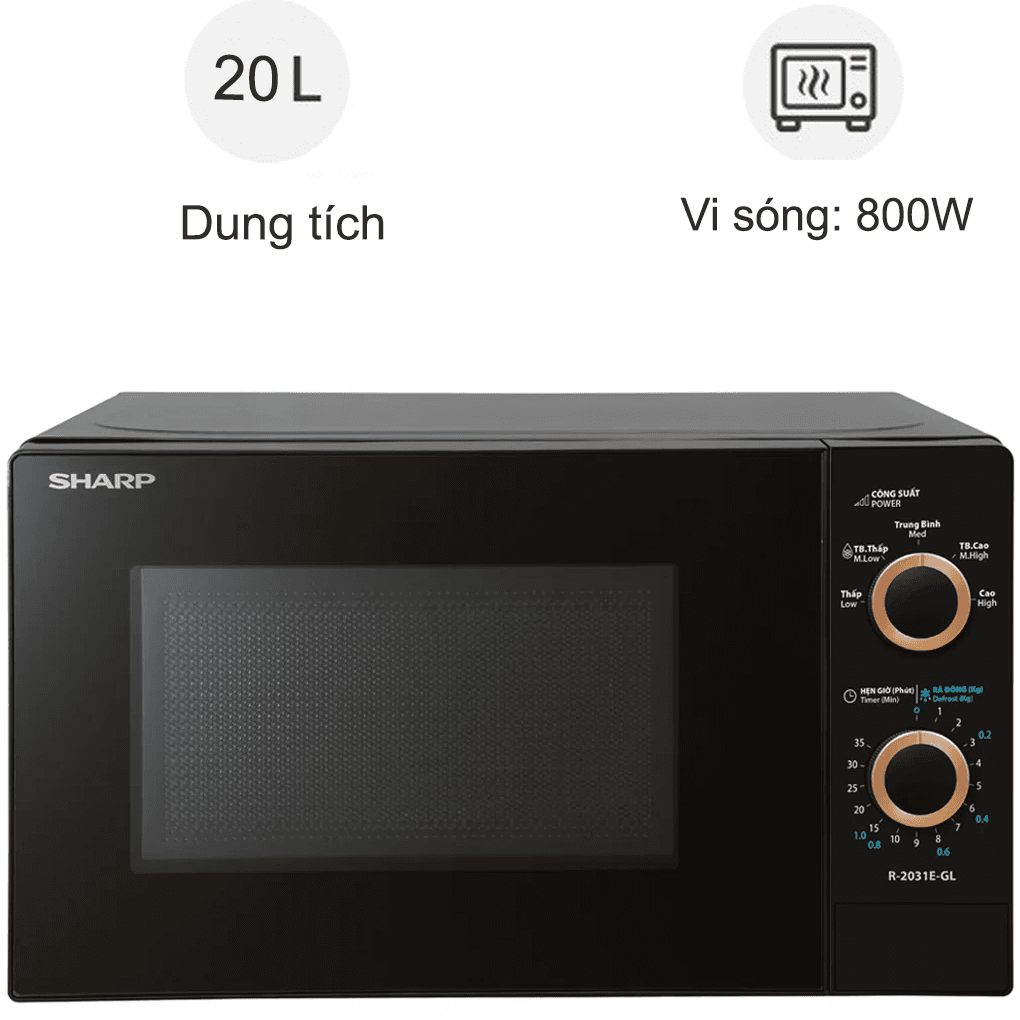 Lò Vi Sóng Sharp R-2031E-GL 20 Lít