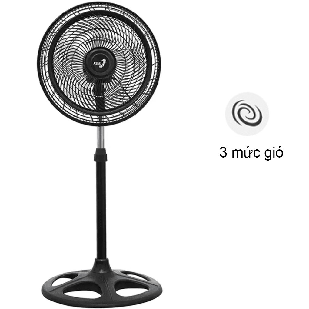 Quạt Đứng Asiavina Turbo One VY619990 55W - Đen