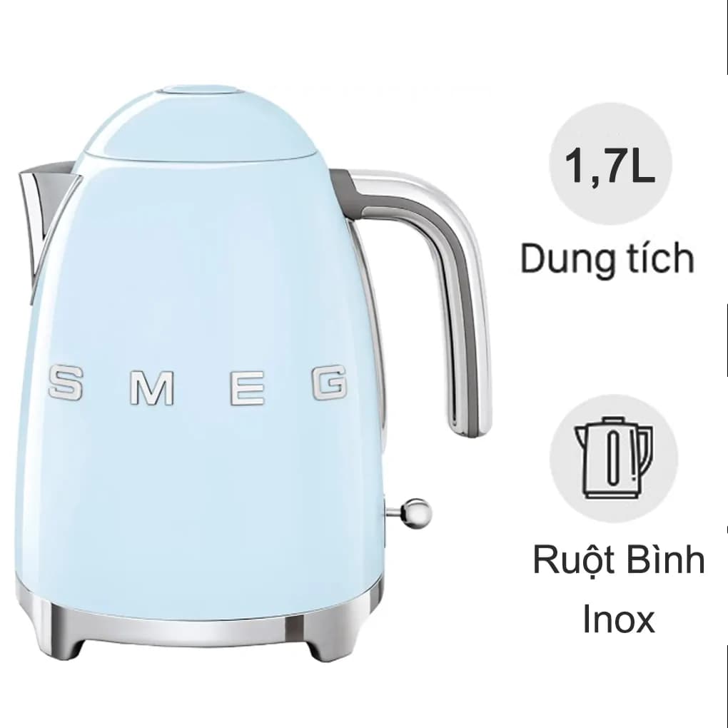 Ảnh Ấm Đun Nước SMEG KLF03PBEU - Xanh Dương