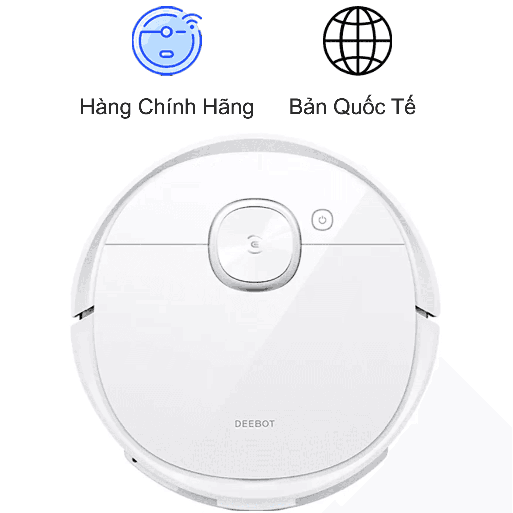 Robot Hút Bụi Ecovacs Deebot T9-DLX13-44 Trắng - Hàng Chính Hãng - Bản Quốc Tế