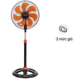 Quạt Đứng Senko DTS1607 - Đen Cam