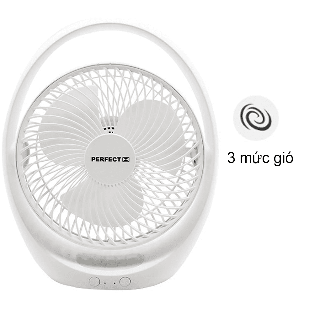 Quạt Để Bàn Sạc Tích Điện Perfect PF-QB2180