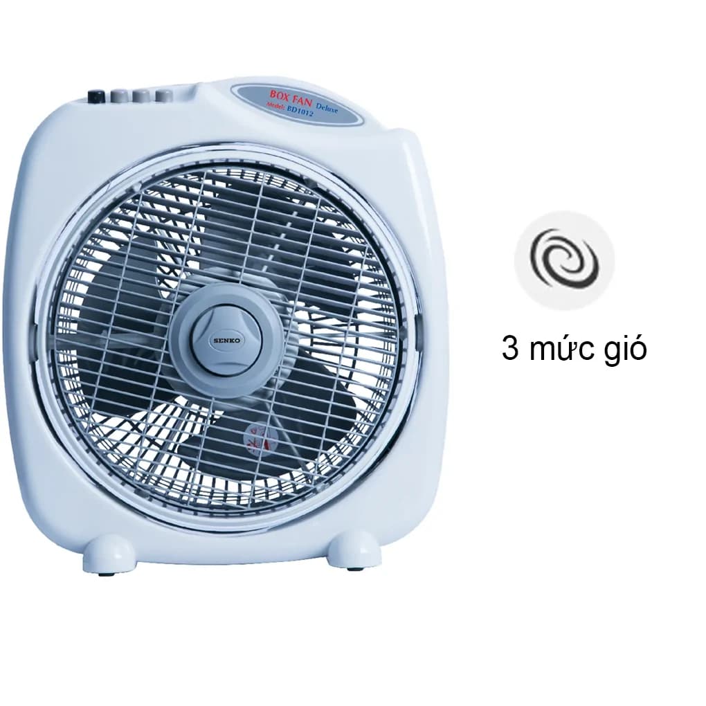 Ảnh Quạt Bàn Đảo Senko BD1012 - Kem Xám