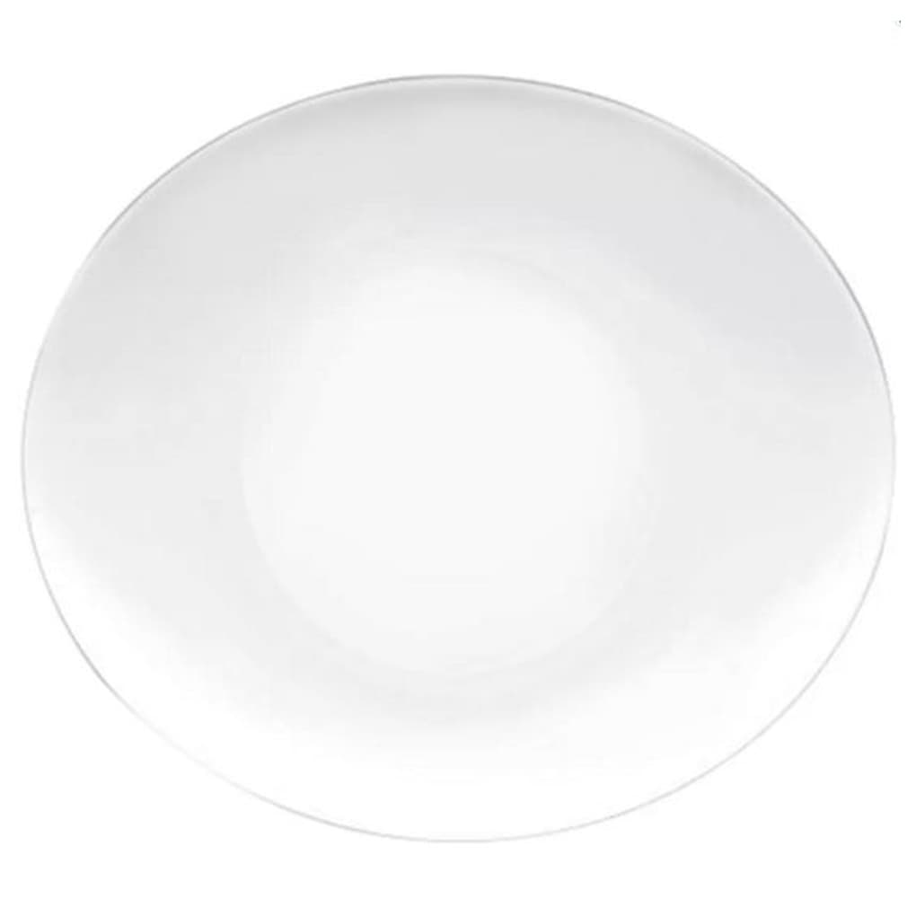 PROMETEO Đĩa Thủy Tinh Màu Trắng 22 X 19