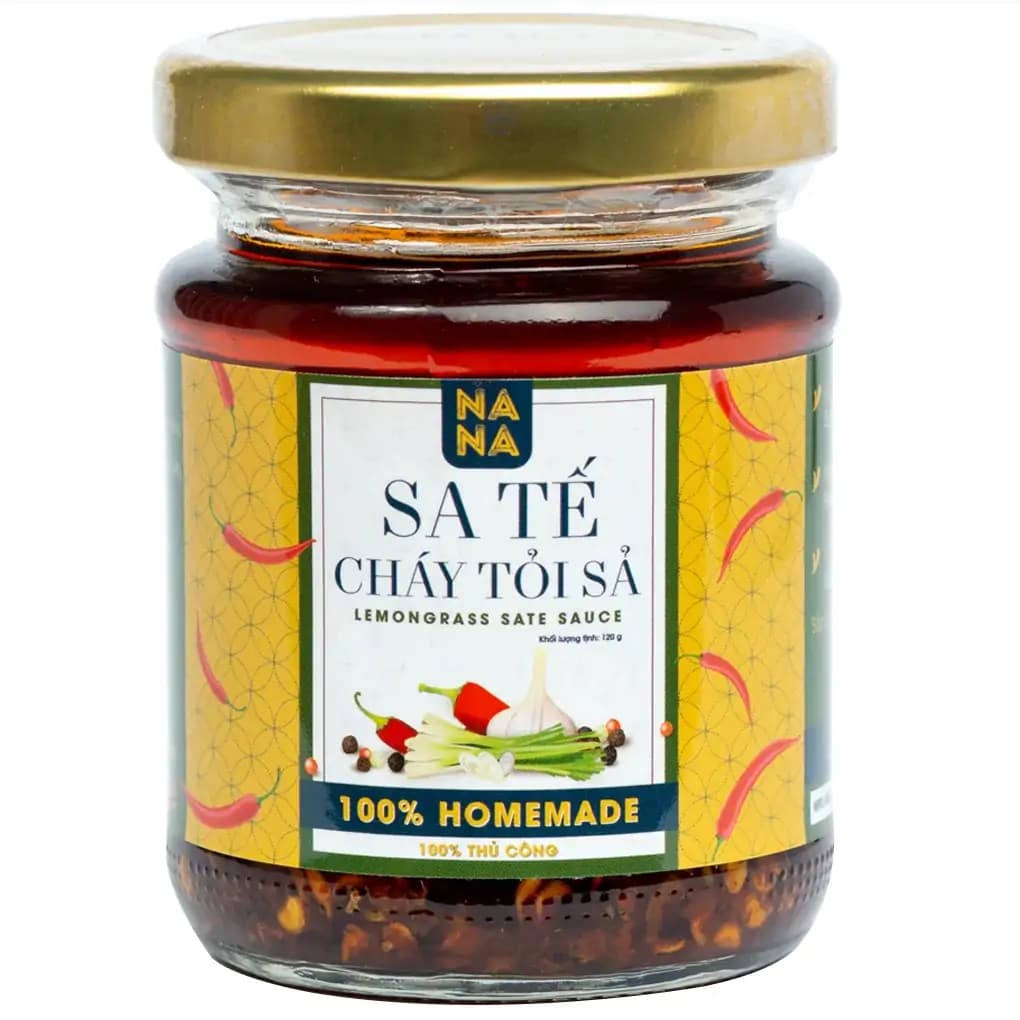 Ảnh Bộ 2 Hủ Sa Tế Cháy Tỏi, Sả NANA 240 gam