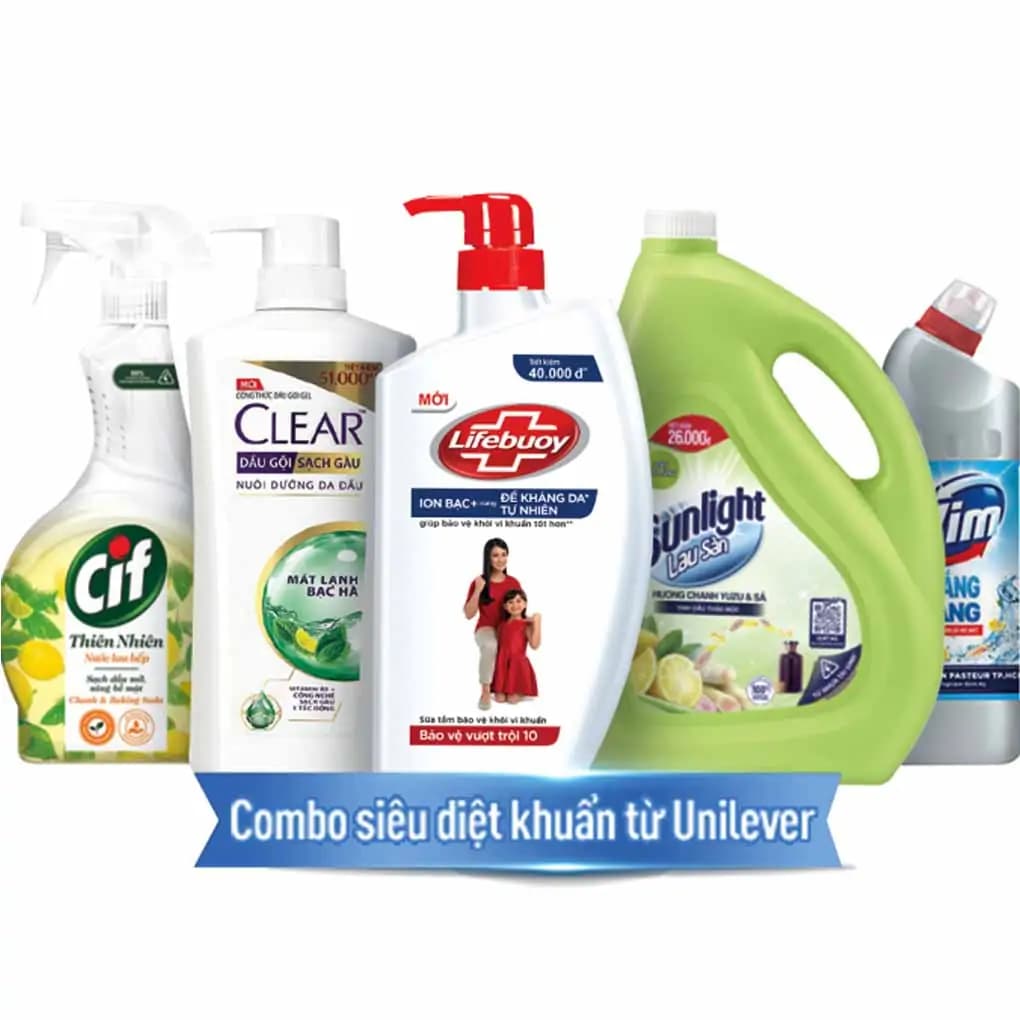 Ảnh Bộ Quà Diệt Khuẩn Toàn Diện Từ Unilever