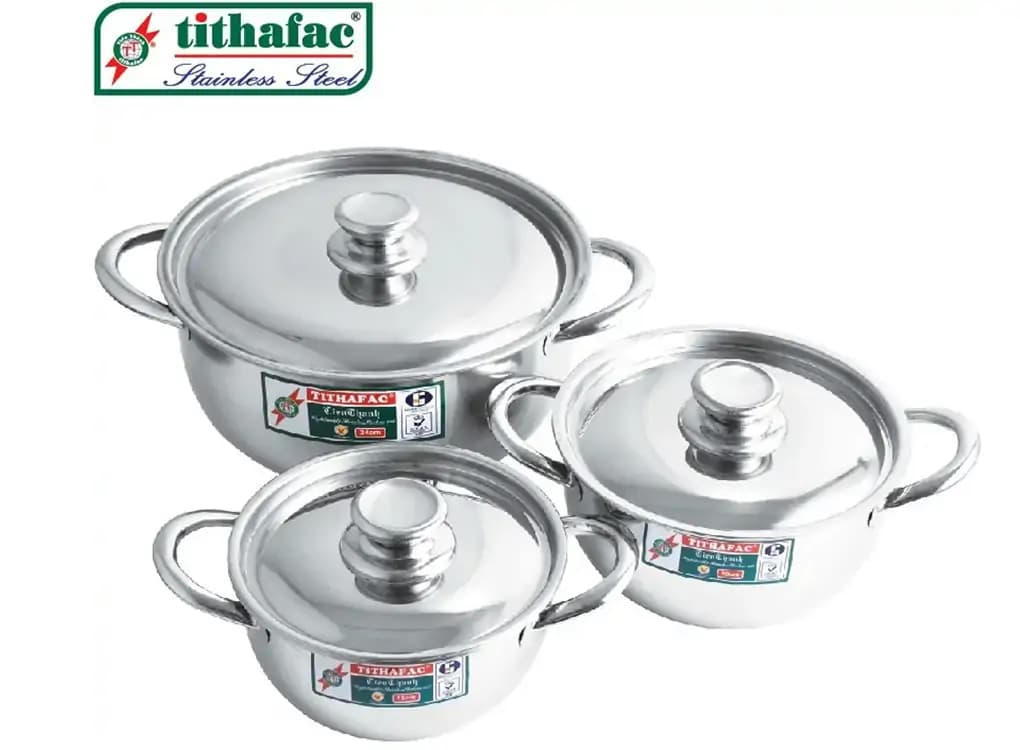 Ảnh Bộ Nồi Bầu Inox 430 Tithafac TF02