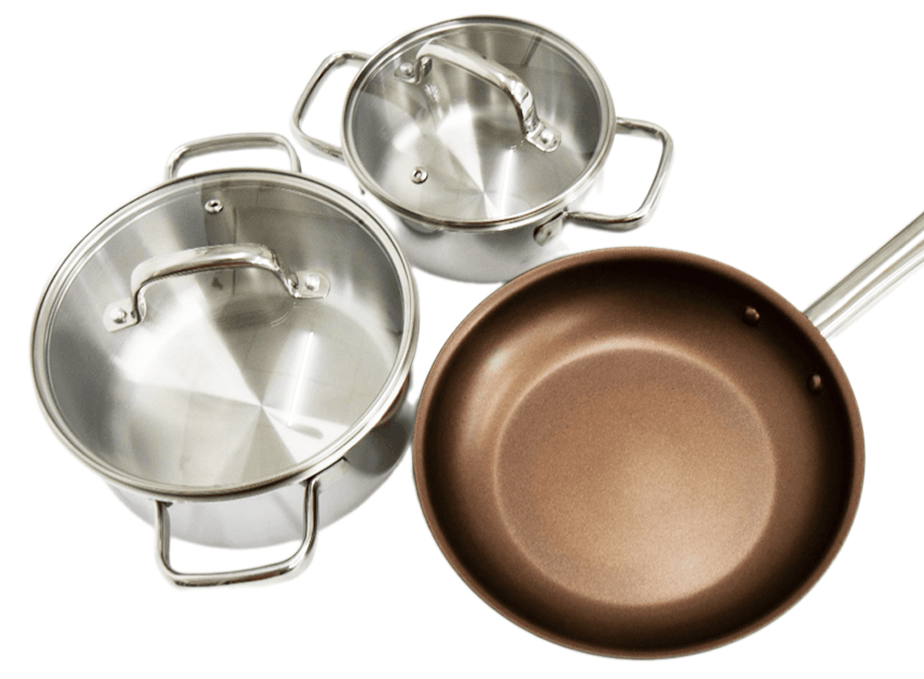 Bộ Nồi Chảo Kims Cook Uni - Clad 05pcs