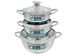 Bộ Nồi Bầu Inox 430 Đáy Từ TF03