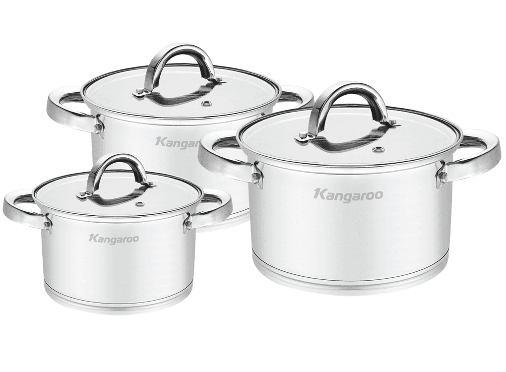 Bộ Nồi Inox Kangaroo KG2IP3S