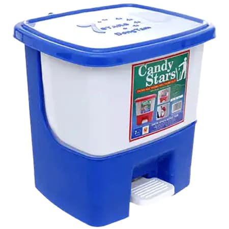 Ảnh Thùng Rác Candy Vuông Trung 9L- Đồng Tâm