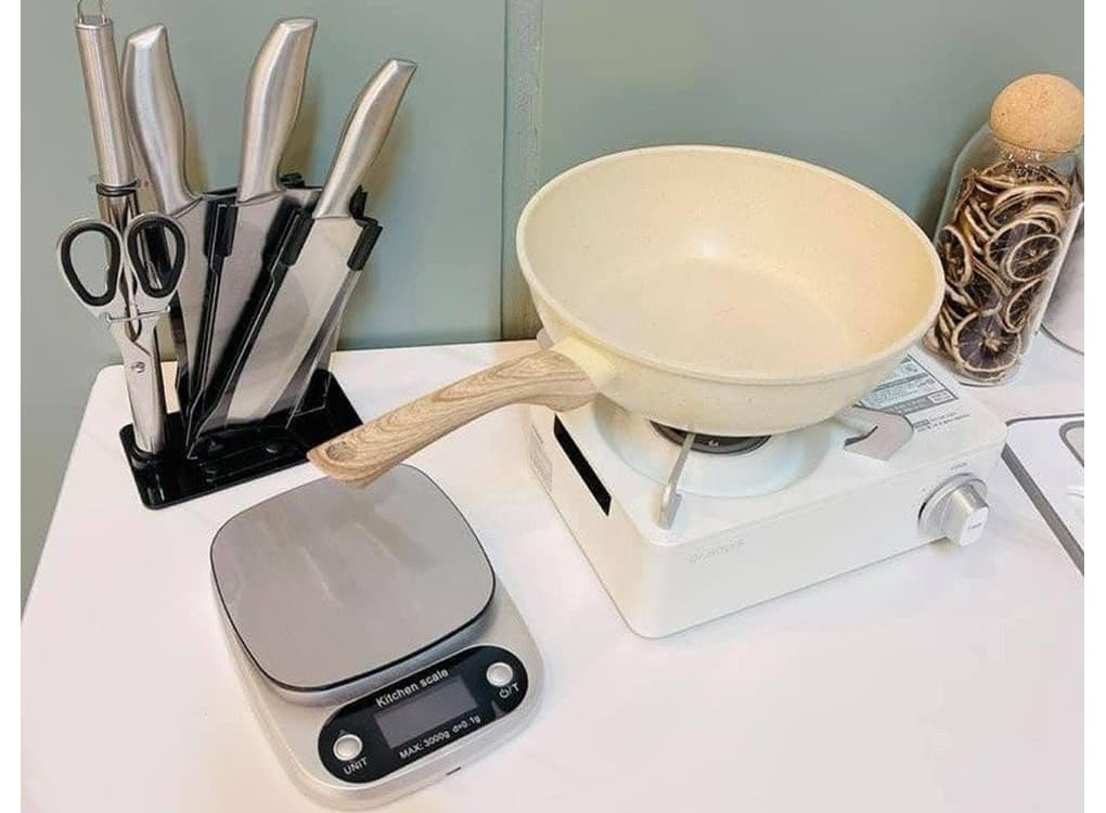 Chảo Sâu Chống Dính Vân Đá Đáy Từ 26cm-Happy Kitchen