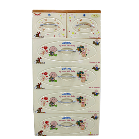 Tủ IBABY 05 Ngăn KN Kem Mới- 6009