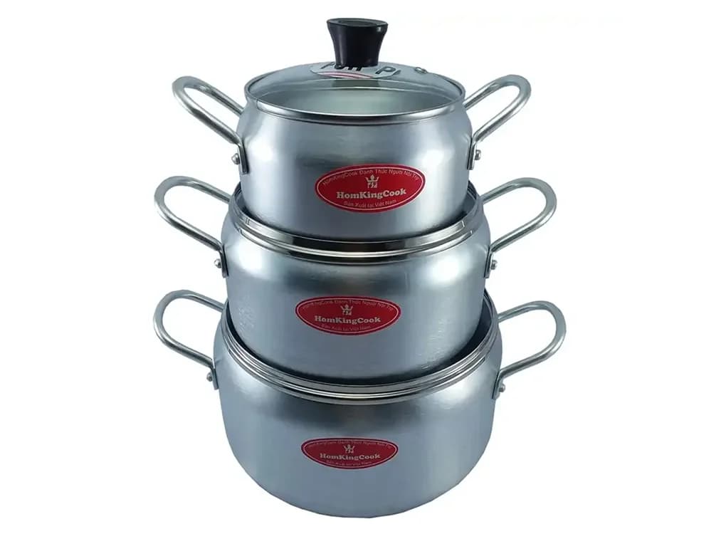 Ảnh Bộ nồi 3 món King Cook HT06KC 16-20-24 cm
