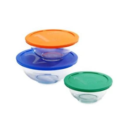 Ảnh Bộ 3 Thố Trộn Thủy Tinh PYREX 1071025