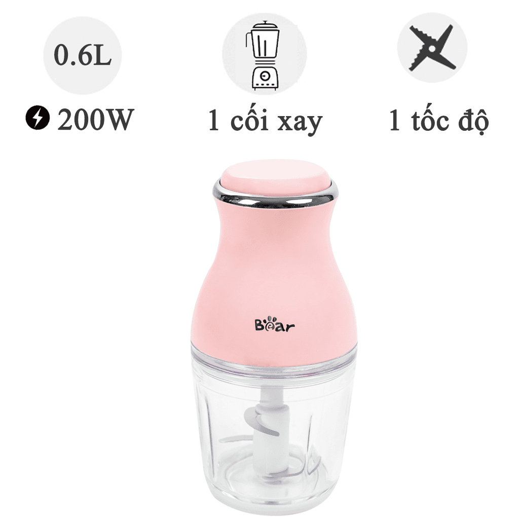 Máy Xay Thực Phẩm Bear QSJ-B02U2 - Hàng Quốc Tế - Bản Tiếng Anh