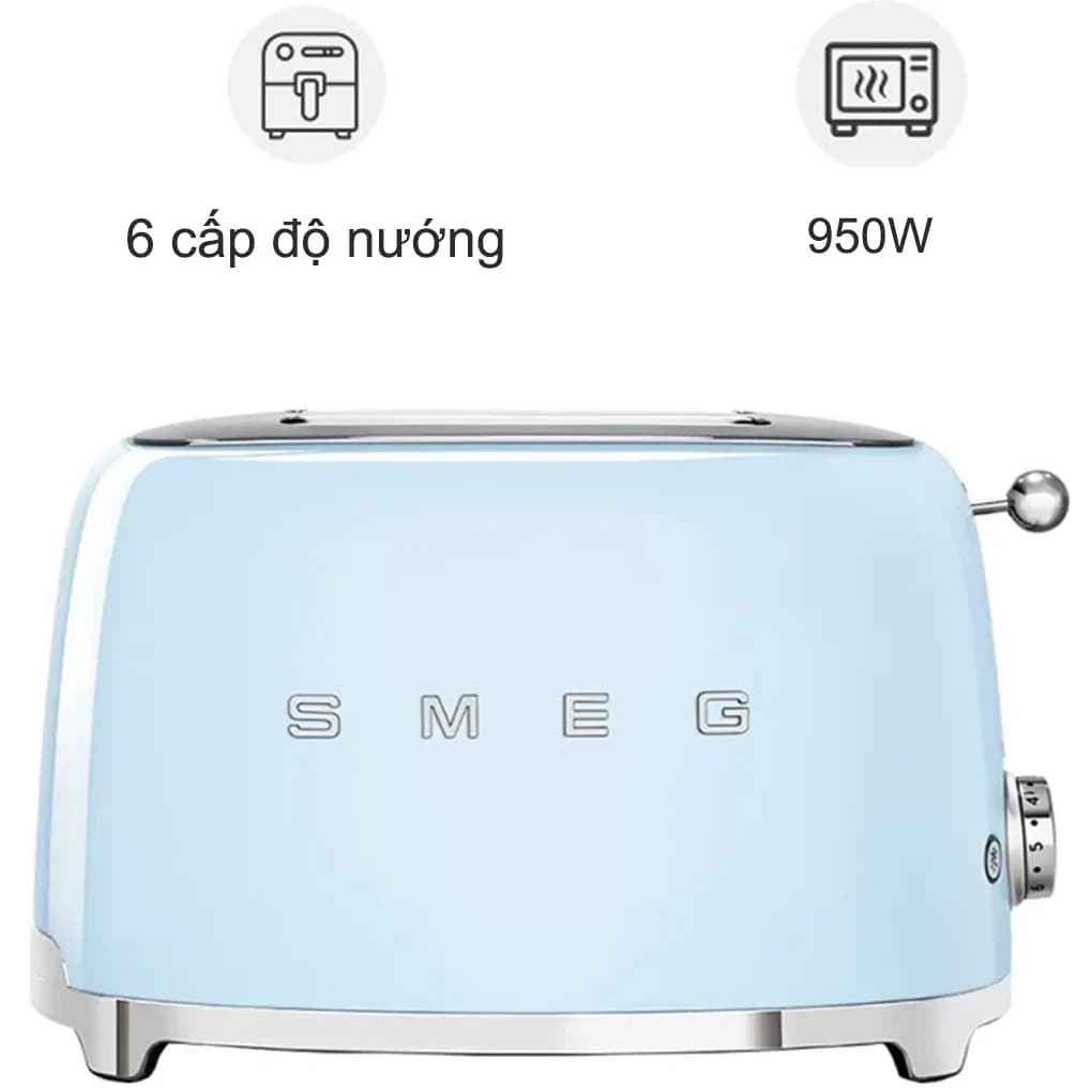 Ảnh Máy Nướng Bánh Mì SMEG TSF01PBEU - Xanh Nhạt