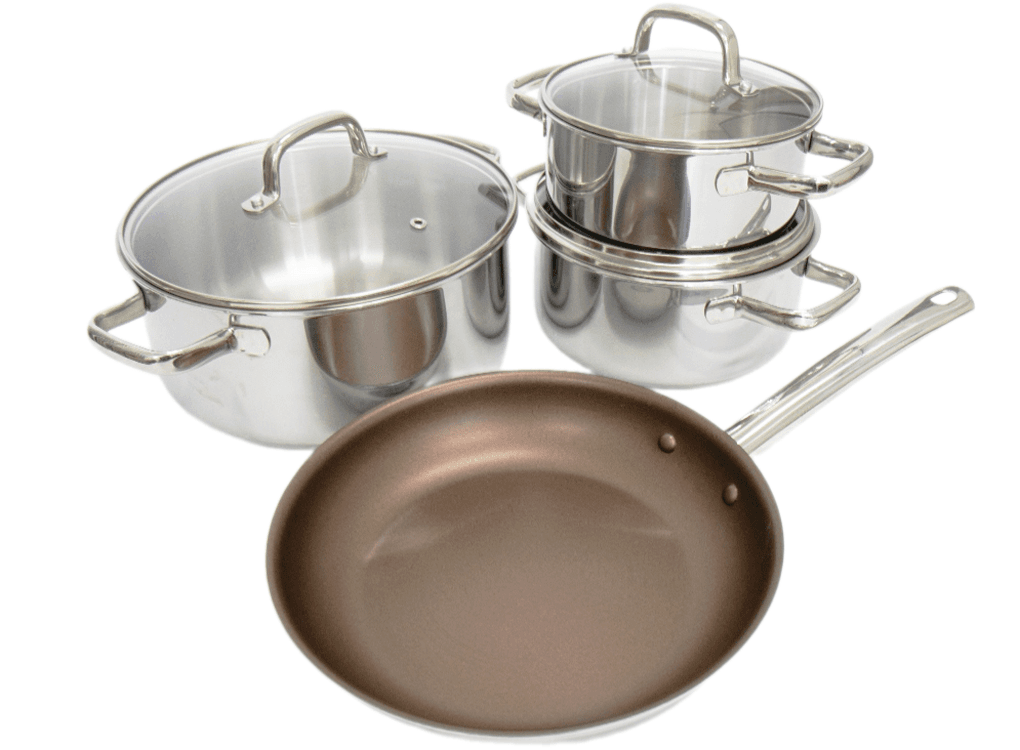Bộ Nồi Chảo Kims Cook Uni - Clad 07pcs