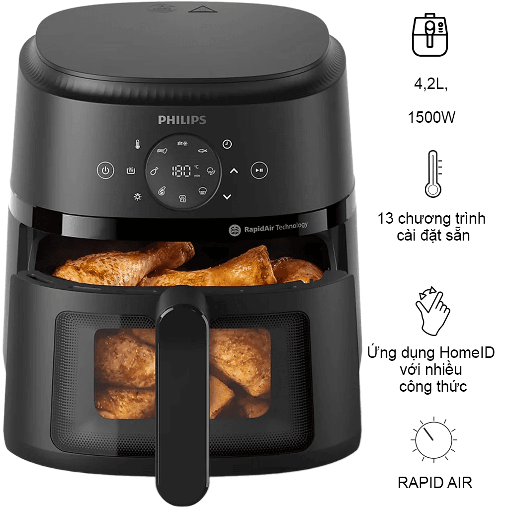 Nồi Chiên Không Dầu Philips NA220/00