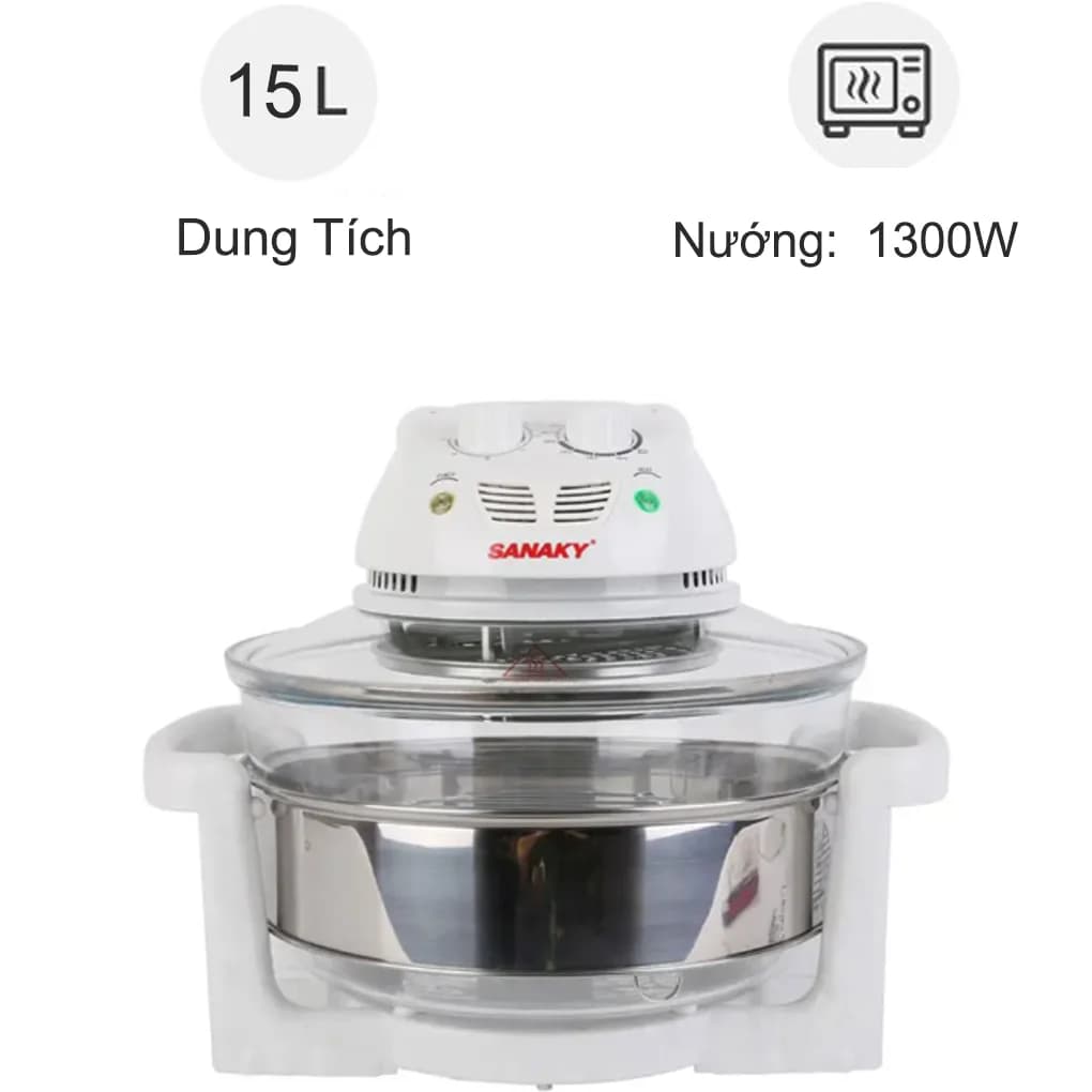 Ảnh Lò nướng thủy tinh Sanaky VH-158T 15 lít