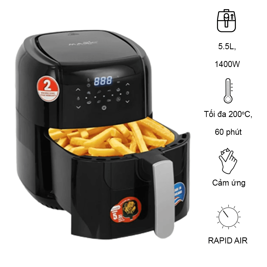 Nồi Chiên Nướng Không Dầu Magic Eco AC-102