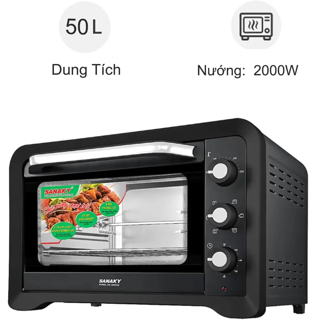 Ảnh Lò nướng Sanaky VH-509S2D 50 lít