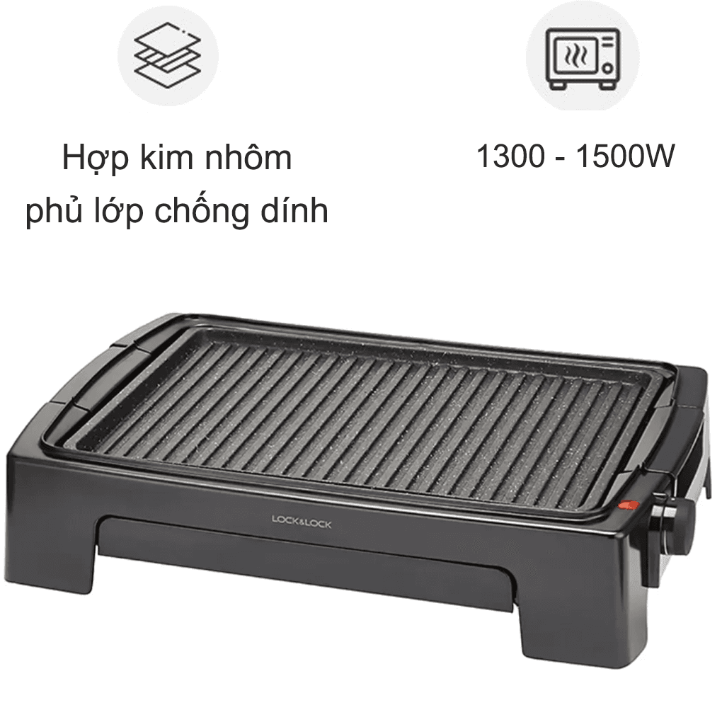 Bếp Nướng Điện LOCK&LOCK EJG221 - Đen