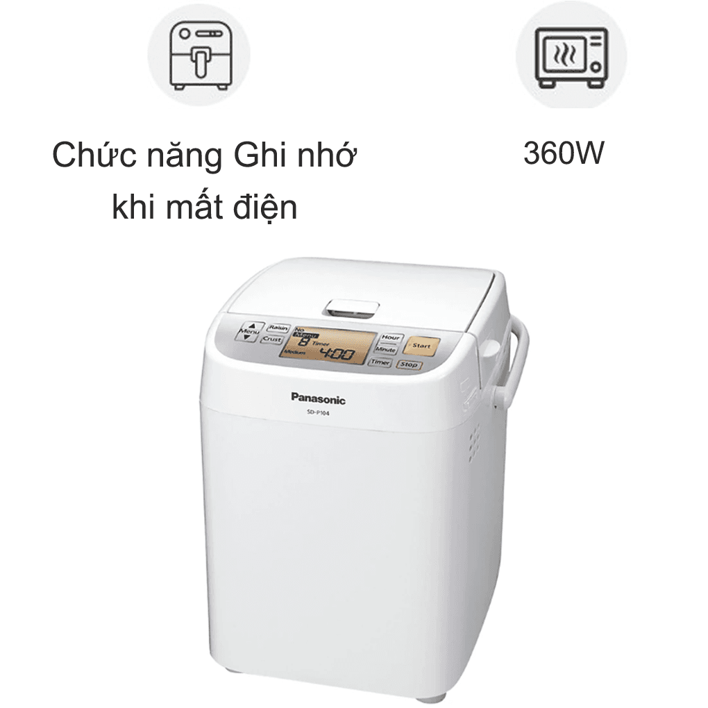 Máy làm bánh mì Panasonic SD-P104WRA
